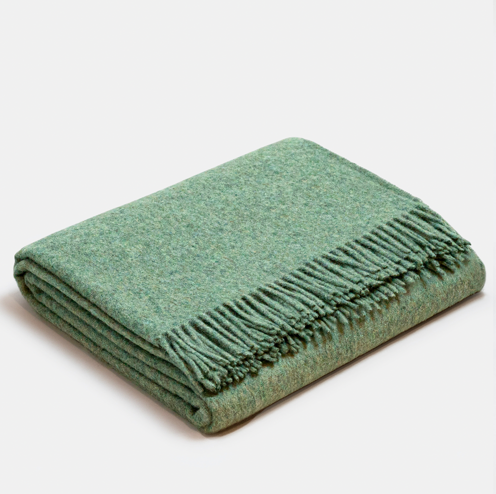 Alpaca Throw buy Blanket Green emerald